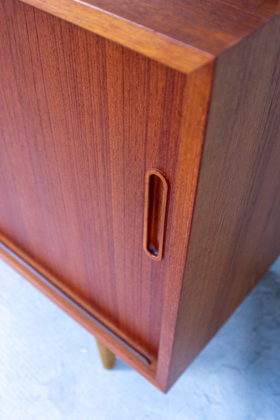 Image 1 of Vintage secretair bureau, dressoir, bijzettafel, teak, Hundevad bureau