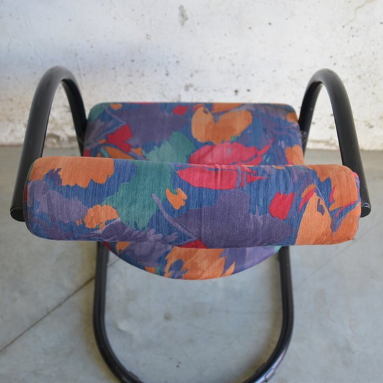 Image 1 of 3x sillas de tubo con estampado floral