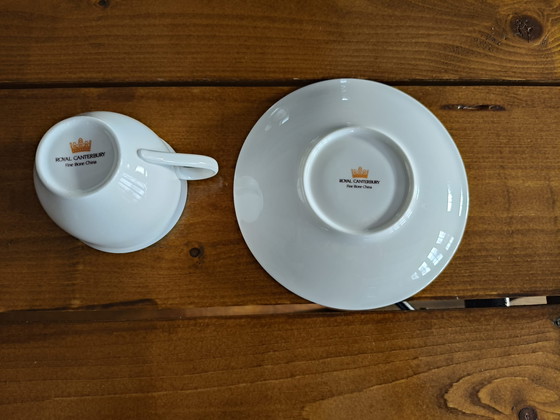 Image 1 of Tasses et soucoupes à café design Royal Canterbury