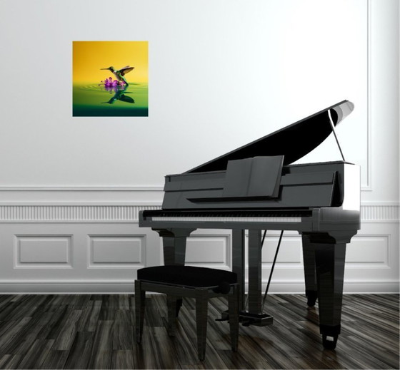 Image 1 of Eric LESPINASSES - Colibrì colorato - Litografia d'artista