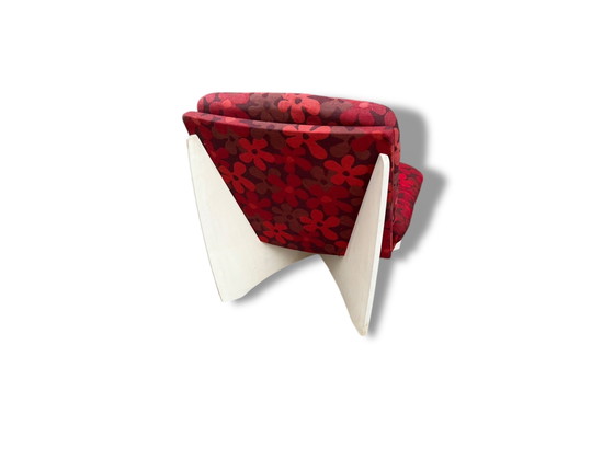 Image 1 of 70er Jahre Lounge Sessel im Prilblumendekor. 4 mal vorhanden