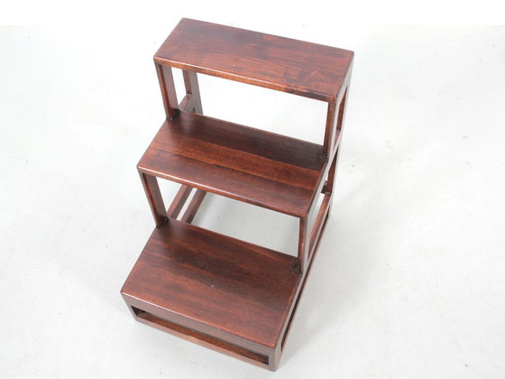 Vintage Scandinavian library step stool – Wood (photo 4 of 5)