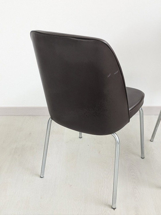 Image 1 of Stuhl - Kunstleder - Set aus drei Stühlen