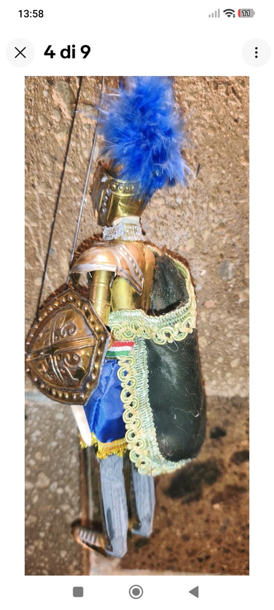 Armure de cérémonie vintage Angelica Sicilian Pupo 30cm – Objets déco, Metal, Textile (photo 4 of 9)