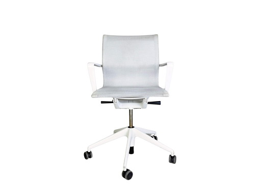 Original Vitra Physix chaise de bureau Trioknit gris grey chaise à accoudoirs