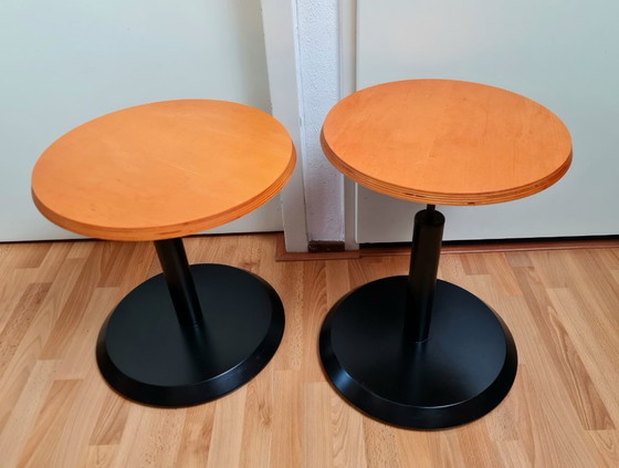 Image 1 of Side tables unique design with rotating table top beautiful