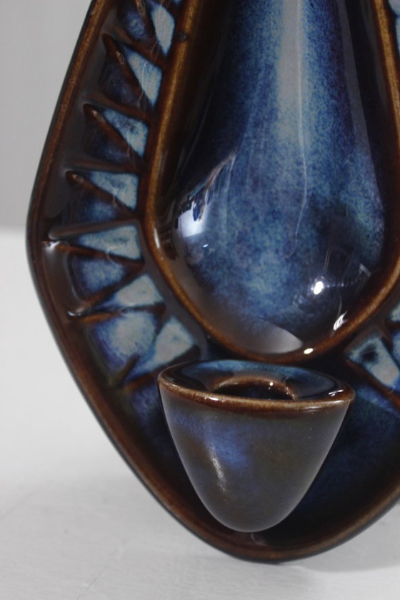 Image 1 of Einar Johansen & Søholm Stentøj - Vintage wall candle holder Denmark 1960s