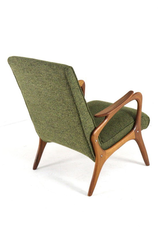 Image 1 of fauteuil vintage rembourré style milieu du siècle