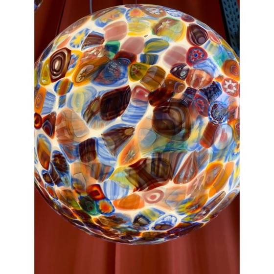 Image 1 of Sfera Murrine Multicolore in Vetro di Murano Contemporaneo