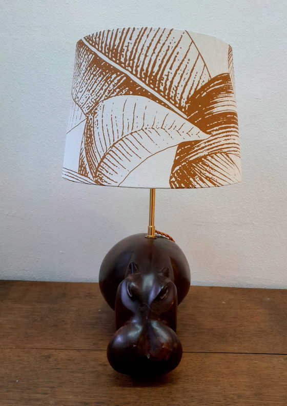 Image 1 of Exotisch Hout Nijlpaard Lamp