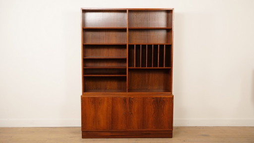 Vintage highboard | Bookcase | Record cabinet | Rosewood | Hundevad for Omann Jun