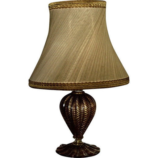 Lámpara de mesa vintage para Barovier y Toso, Italia, 1960