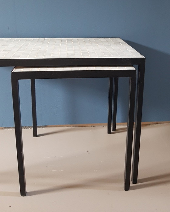 Floris Fiedeldij for Artimeta tables '60 Netherlands – Side tables, Metal, Glass (photo 4 of 10)