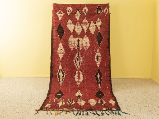 Azilal vintage, tapis berbère, 143 X 310 cm