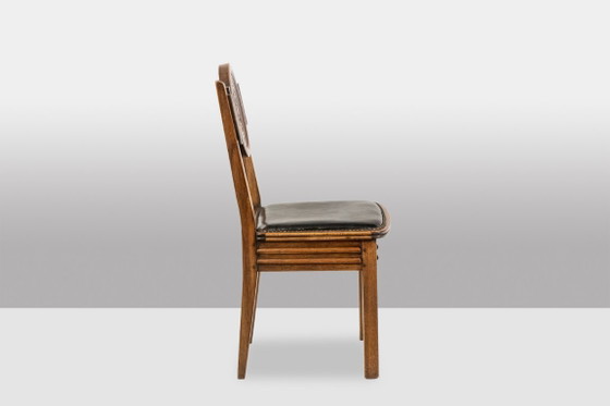 Image 1 of Étienne Kohlmann. Set aus 6 Stühlen im modernistischen Stil. 1960er Jahre.
