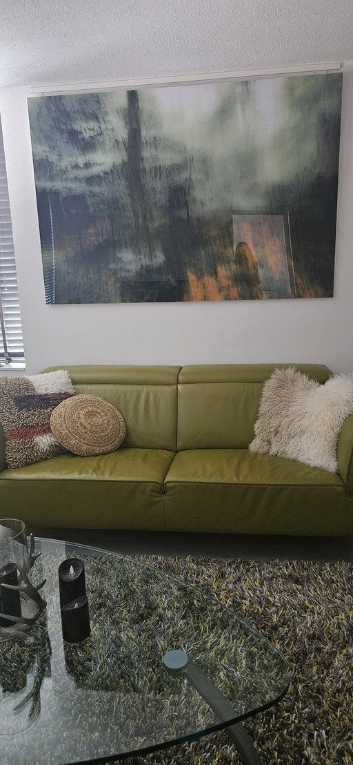 Leather 2.5 seater sofa