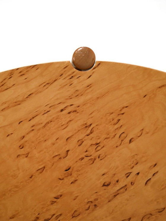 Image 1 of Tavolino da caffè rotondo scandinavo in betulla di Karl Andersson & Söner