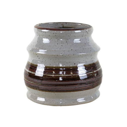 Grey Ceramic Vase, Danish Design, 1960s, Made in Denmark