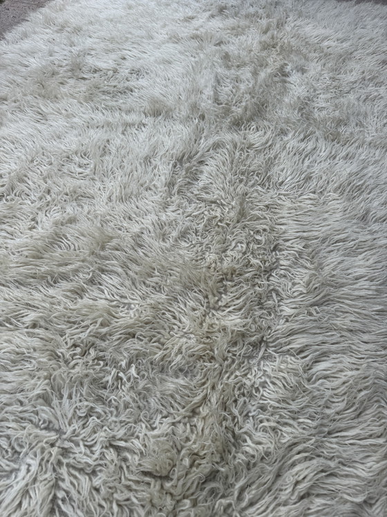 Groot Scandinavisch wollen tapijt van Rya, jaren 60 – Vloerkleden en tapijten, Wool (photo 12 of 15)