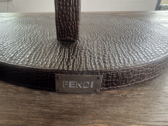 Original Fendi Beistelltisch – Beistelltische, Leather, Metal (photo 6 of 15)