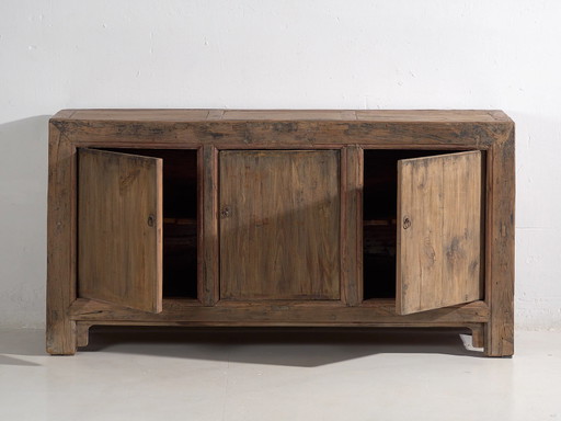 Antique oriental sideboard with three doors (c.1900) #50