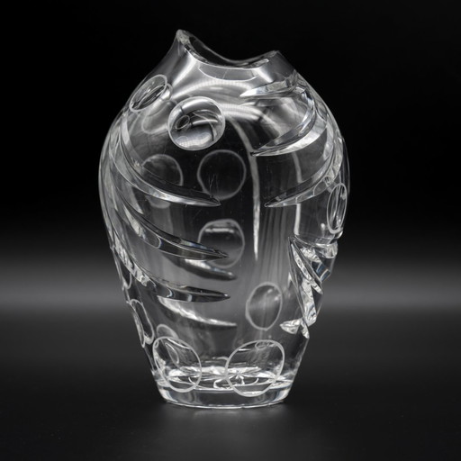 Erich Jachmann pour WMF - Vase "Olive Cut" en cristal, vers 1960