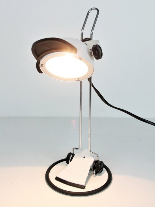 Vintage postmoderne bureaulamp & wandlamp - Helmet design jaren 80/90.