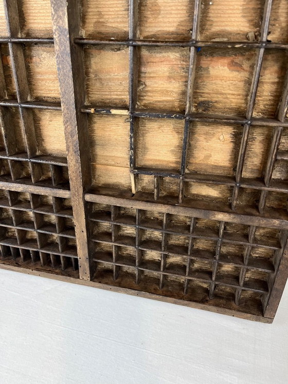 Cassetto da tipografia – Decorazioni murali, Legno (photo 6 of 6)