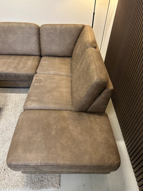 Image 1 of Taupe hoekbank eco leder 270x220cm