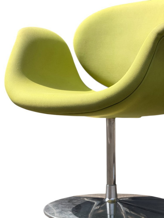 Authentic Pierre Paulin "Little Tulip" Chair for Artifort - Vibrant Green – Dining chairs, Textile (photo 11 of 13)
