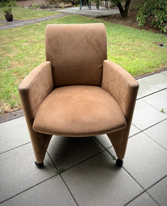 Image 1 of Sillón Leolux Quantissimo, cuero Alcántara