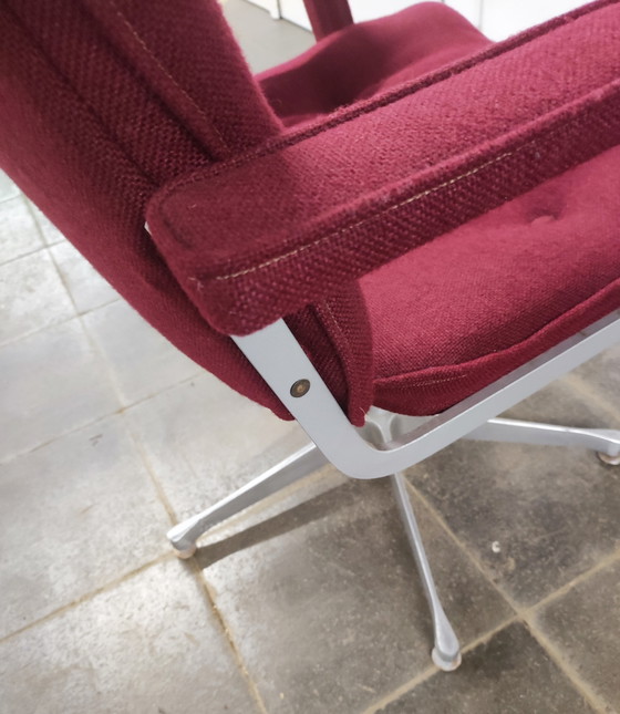 4x Vintage Artifort dining chairs, 80s style – Metal, Textile (photo 8 of 9)