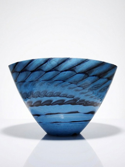 Handgemaakte Murano glazen centerpiece, schaal of grote schotel "Yourmurano"