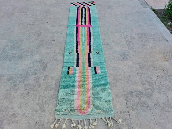Alfombra de pasillo hecha a mano 300cmx70cm – Wool, Bohemian (photo 7 of 9)