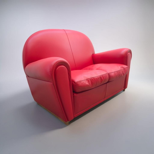 Poltrona Frau Vanity Fair Sofa Rode Tweezits Designer Sofa Lederen Sofa