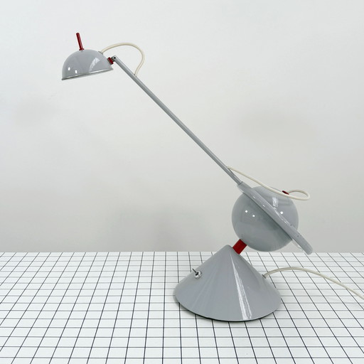 Memphis Style Desk Lamp with Counterweight, 1980s