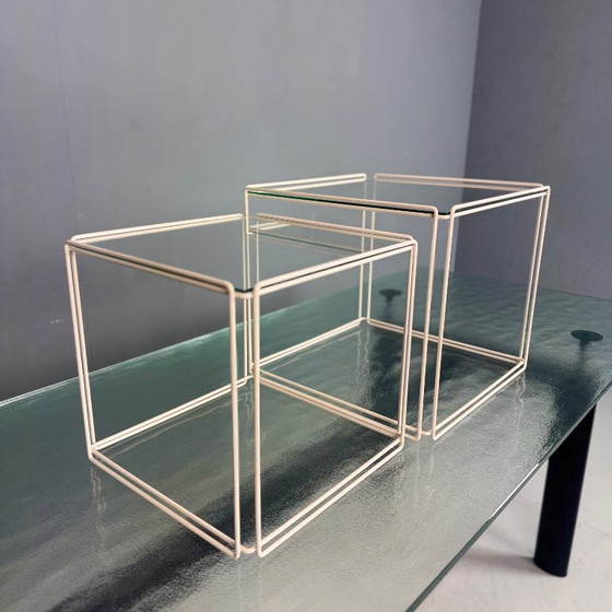 Image 1 of Tables d'appoint vintage Isocele de Max Sauze pour Atrow