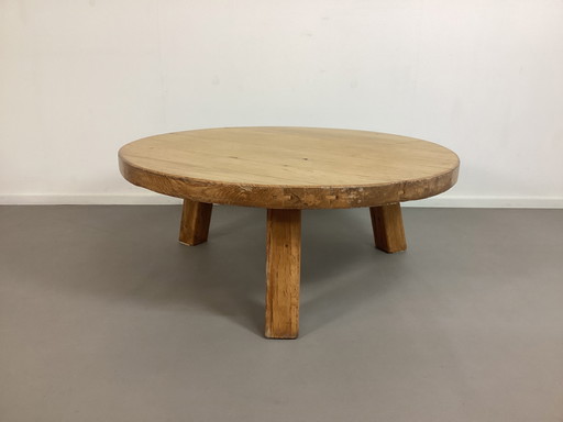 Brutalist Oak Vintage Coffee Table Table Oak