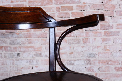 Gerestaureerde art-deco stoel, beukenhout, herleefd Pools, Tsjechisch, jaren 1920 – fauteuils, Wood (photo 2 of 13)
