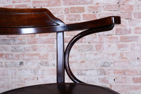 Gerestaureerde art-deco stoel, beukenhout, herleefd Pools, Tsjechisch, jaren 1920 – Fauteuils, Wood (photo 2 of 13)