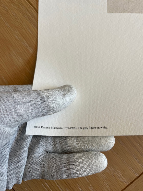Image 1 of Kasimir Malevich (1878-1935), La ragazza, Figura su bianco, Stampato in Belgio