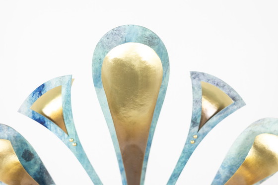 Image 1 of Lampe-Sculpture With Agates - Work by Artisan d'Art