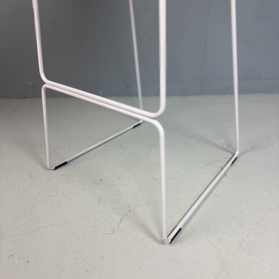 Image 1 of Pedrali Italiaans design barkruk met wollen stoffering