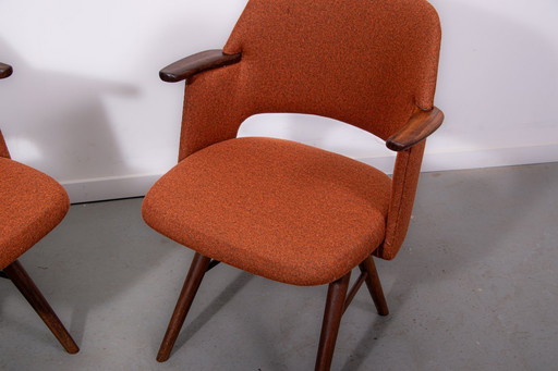 Sedie FT30 disegnate dal designer olandese Cees Braakman per Pastoe. Circa 1950