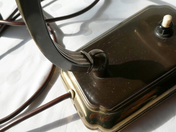 Image 1 of Lámpara de lectura, latón, art decó, totalmente funcional