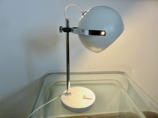 Weiße Eyeball-Lampe, 1970