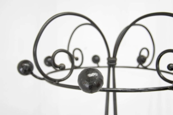 Image 1 of Vintage Italian Iron Coat Rack 1980s