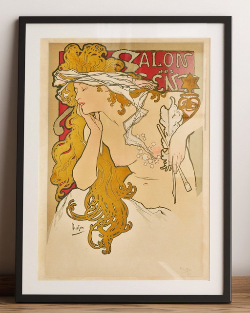 Alphonse Mucha - Salon des Cent | Art Nouveau Jugendstil Affiche