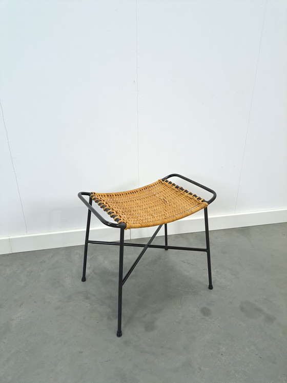 Image 1 of DDR Rattan Stool With Steel