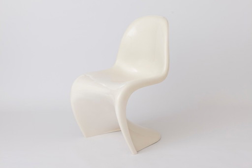 Vintage White Panton Chair By Verner Panton For Herman Miller, 1972 Original Mid-Century Modern Space Age (photo 2 of 9)